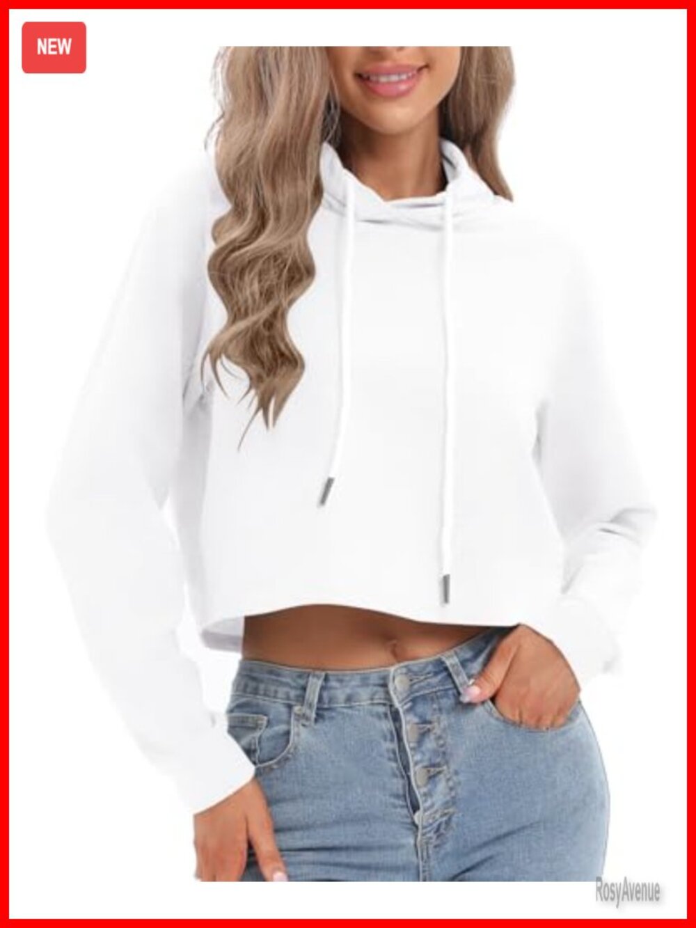 Cropped Hoodie Women Workout Tops Long Sleeve Pullover Sweatshirt